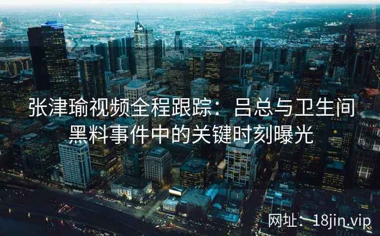 张津瑜视频全程跟踪：吕总与卫生间黑料事件中的关键时刻曝光  第2张