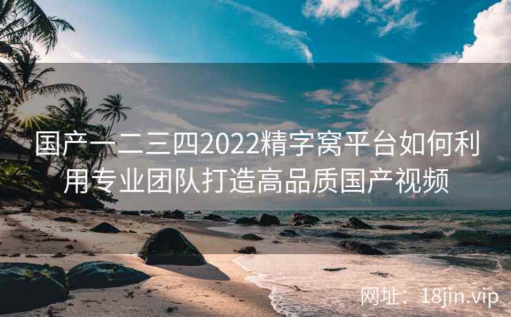 国产一二三四2022精字窝平台如何利用专业团队打造高品质国产视频