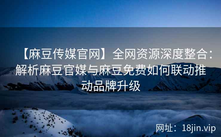 【麻豆传媒官网】全网资源深度整合：解析麻豆官媒与麻豆免费如何联动推动品牌升级  第2张