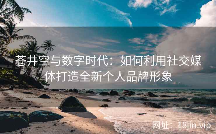苍井空与数字时代：如何利用社交媒体打造全新个人品牌形象  第1张
