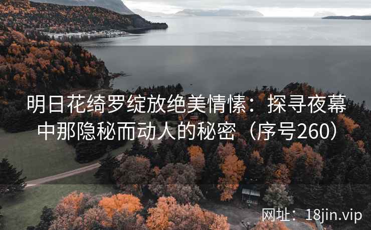明日花绮罗绽放绝美情愫：探寻夜幕中那隐秘而动人的秘密（序号260）